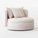 Lucie Outdoor Swivel Chair by Goncalo Campos