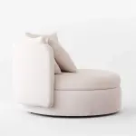Lucie Outdoor Swivel Chair by Goncalo Campos