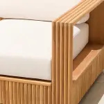 Topia Teak Outdoor Swivel Chair by Mermelada Estudio