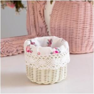 Mini Tube Wicker Basket