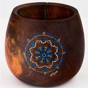 Natural Trunquil Mandala Small Pot