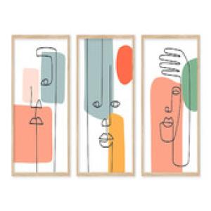 Modern Abstract Minimalist Line Art