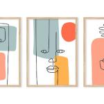 Modern Abstract Minimalist Line Art