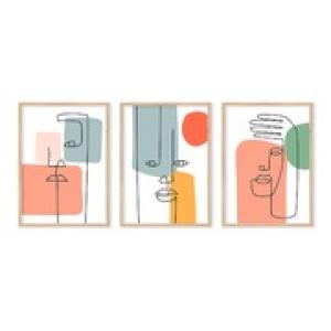 Modern Abstract Minimalist Line Art