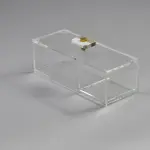 Marble knob small 3-compartment box