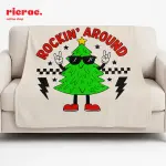 Rockin- Christmas Fleece Blanket