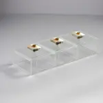 Marble Large 3-compartment box