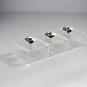 Marble Large 3-compartment box