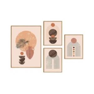 Set of 4 Frames Boho Style