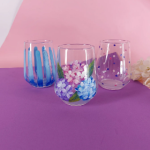 Hydrangea Water Cups Set of Six