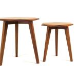 Hexi - Corner Table - Massive Zan/Beech - S & M