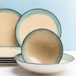 Sevu Dinner Set of 24 Porcelain Plates