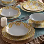 Yuli dinner set 24 porcelain plates
