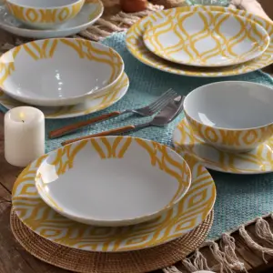 Yuli dinner set 24 porcelain plates