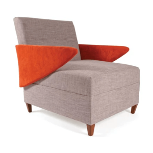 Lego l-shape arm chair (upholstered arm)