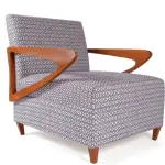 Lego l-shape arm chair (wooden arm)