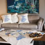 Sufi Tablecloth in Blue