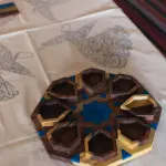 Sufi Tablecloth in Silver