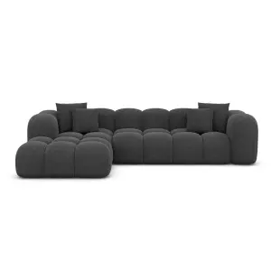 Lounge L-Shap 3 Seats Sofa Dark Grey