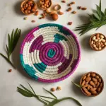 Palm leaflets serving plate