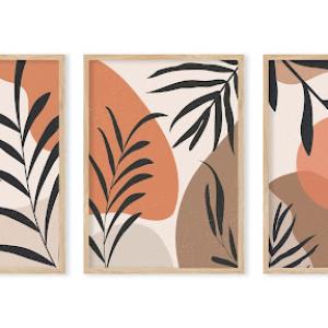 Abstract tropical leaves