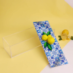 Fresh Lemons with Blue Plexi Box 30X10CM