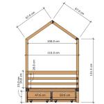 House Bed with storage