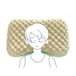 Natural Latex Massage Curve Pillow