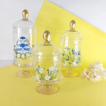 Blue Easter Egg Candy Jars Set of 3