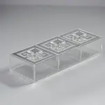 Greek Key Large 3-compartments box