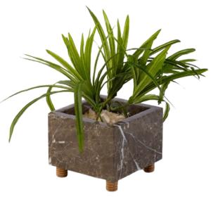 Flower Pot with Wood Support INS-017