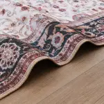 PERSISK Dark Color Vintage Chenille Rug