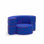 Rounded Chair & Pouf - Rowdy