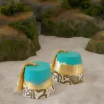 Calligraphy Tarboosh set of 2