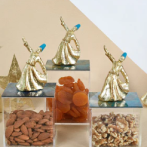 Gold Dancing Dervish Boxes Set of 3