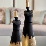 Standing Dervish With Gold Leaf set of 2