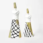 Standing Dervish With Gold Leaf set of 2