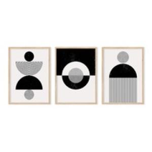 Black and white contemporary abstract