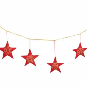 Dangling Banner with Embroidered Stars