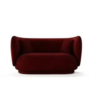 Rico 2 Seats Sofa Dark Red