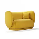 Rico 2 Seats Sofa Yellow