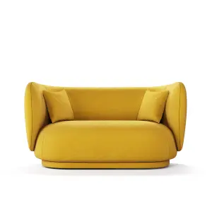 Rico 2 Seats Sofa Yellow