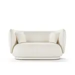 Rico 2 Seats Sofa Off White