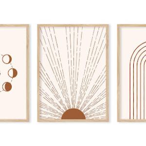 Mid-century modern minimalist art