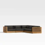 Batten Teak Sectional Outdoor Sofa