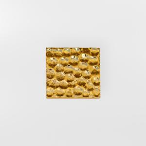 Square Button - gold