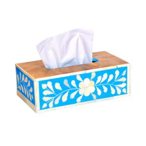 Blue Moroccan  Tissue Box