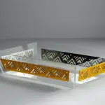 Geometric fluted tray