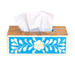 Blue Moroccan  Tissue Box