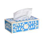 Blue Moroccan  Tissue Box
